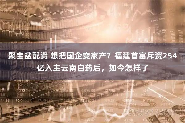 聚宝盆配资 想把国企变家产？福建首富斥资254亿入主云南白药后，如今怎样了