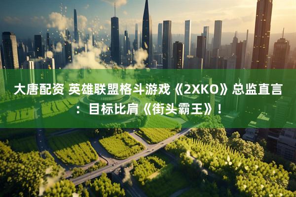 大唐配资 英雄联盟格斗游戏《2XKO》总监直言：目标比肩《街头霸王》！